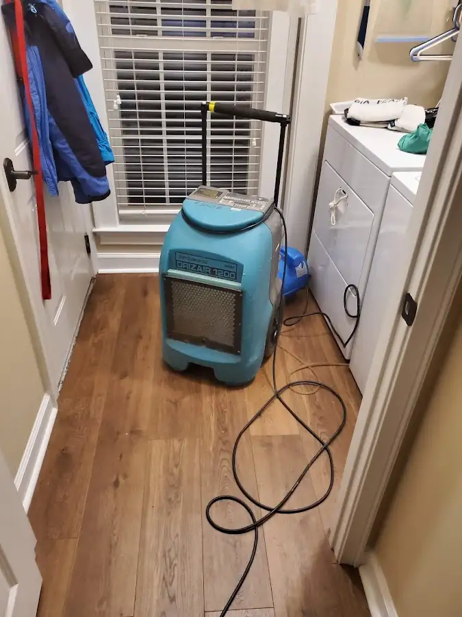 Commercial dehumidifier deployed for Flood Damage Cleanup in Indianola